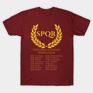 Gaius Julius Caesar World Tour Ancient Roman History T-Shirt